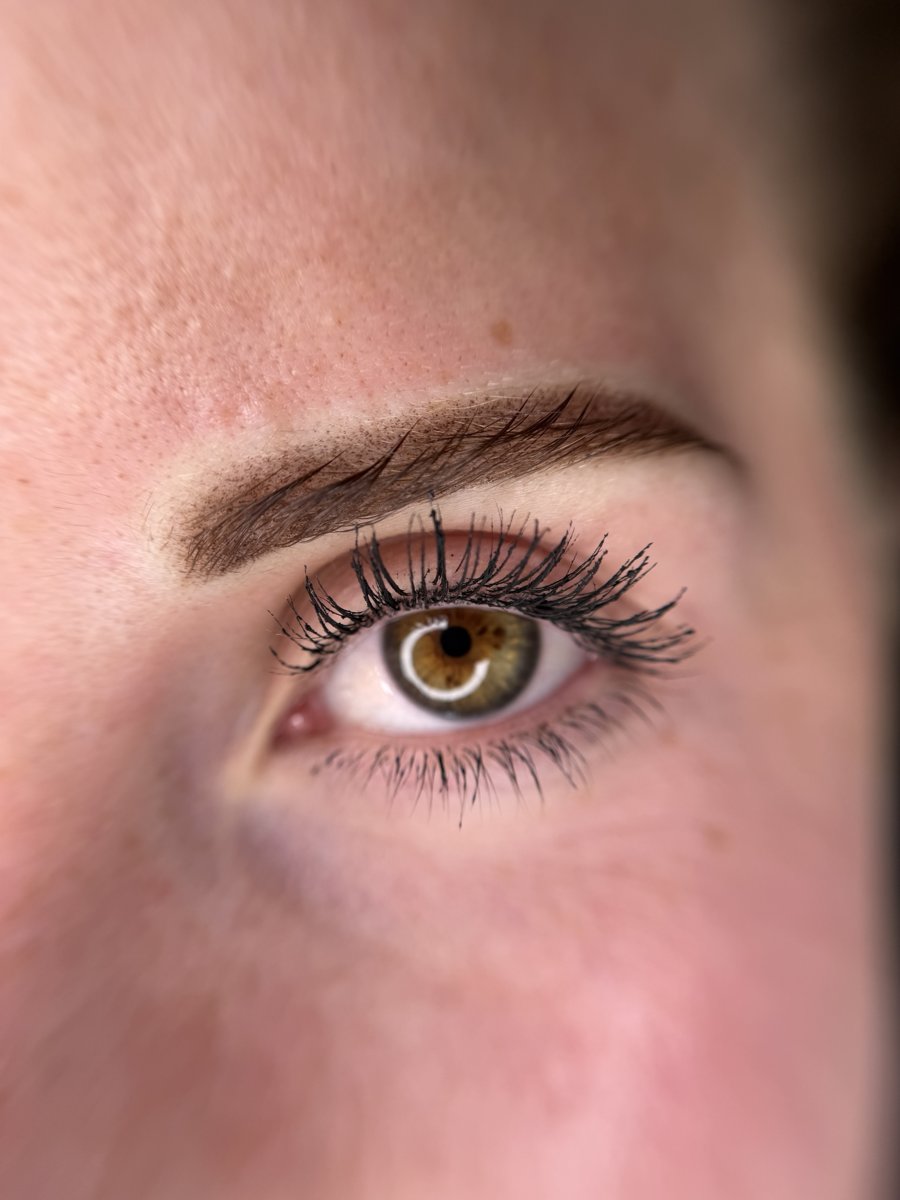 Powder Brows, frisch nach der Behandlung